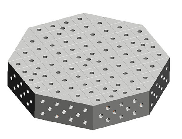 三維八邊形鋼件平臺(tái)