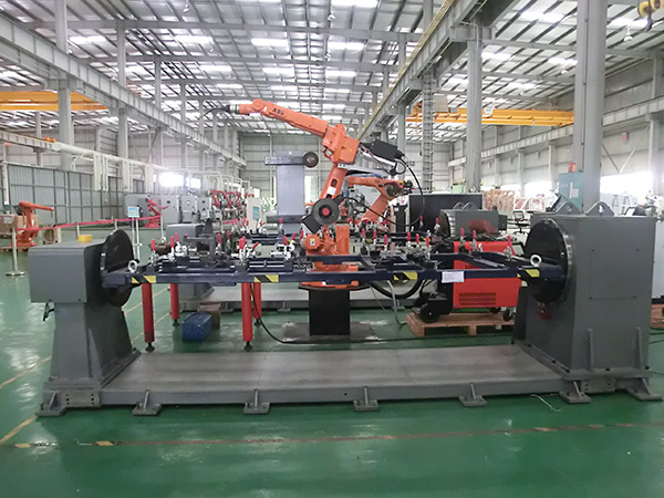 機器人翻轉(zhuǎn)變位機焊接夾具